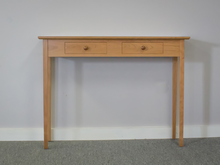 Shaker Furniture of Maine » CHERRY TWO DRAWER SHAKER SOFA TABLE