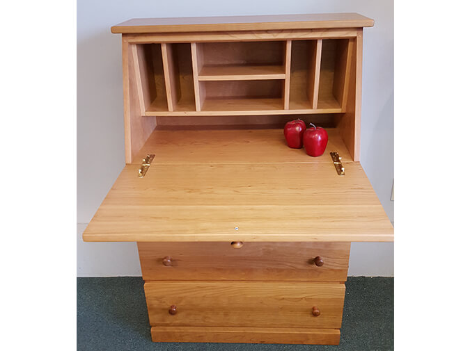 Shaker Furniture Of Maine Cherry Dropleaf Secretary Desk
