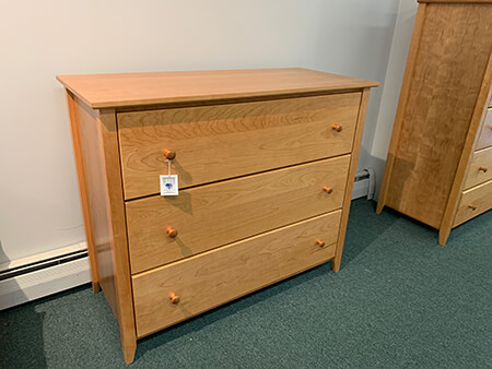 Shaker Furniture Of Maine New Series Cherry 3 Drawer Chest