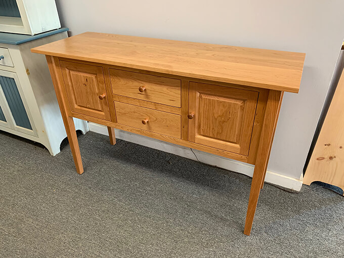 Shaker Furniture of Maine » CHERRY HUNTBOARD